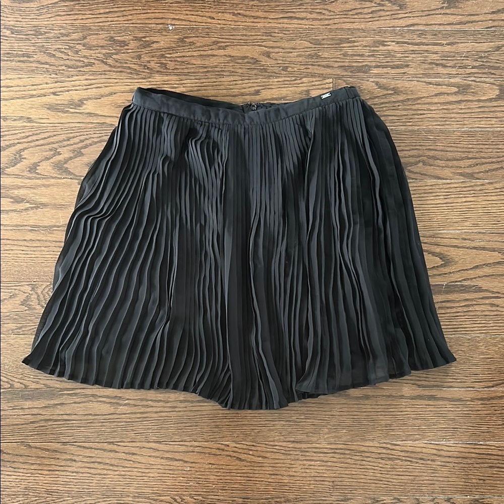 Obey Black Pleated Skirt